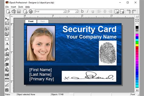 free identification card software download